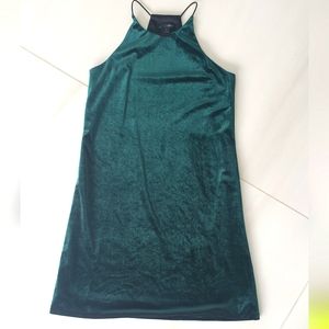 Aqua Velvet dress